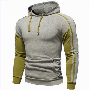 Pull-over à capuche en coton personnalisé OEM pour hommes de grande taille sweat-shirt uni épais avec impression numérique tissu français pour la saison d'automne - Product Image 6