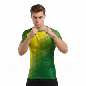 Custom Men's Grappling Rash Guard OEM Private Label <b>Athletic</b> Compression Shirt Manufacturer - Product Image 4