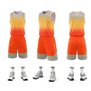ชุดยูนิฟอร์มบาสเก็ตบอลแบบมืออาชีพสั่งทำได้ ขายส่ง ชุดเสื้อเจอร์ซีย์พิมพ์ลายแบบระเหิด ระบายอากาศได้ดี แห้งเร็ว ชุดกีฬาสำหรับทีม - Product Image 4