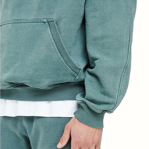 Nouveauté 2026 – Sweat à capuche homme 100 % coton, personnalisable avec logo, coupe oversize, molleton French Terry, style streetwear, design 2-en-1 - Product Image 2