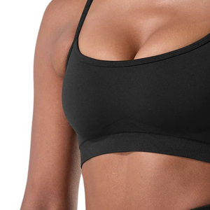 Soutien-gorge de sport sans coutures pour femme, avec bretelles, pour yoga, gym, entraînement, maintien extensible, design minimaliste, respirant, haut de sport actif - Product Image 6