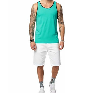 เสื้อกล้ามแขนกุดผู้ชาย เสื้อลำลองสำหรับทุกวัน น้ำหนักเบา ระบายอากาศได้ดี เหมาะสำหรับฤดูร้อน ออกกำลังกาย ฟิตเนส วิ่ง เทรนนิ่ง เสื้อยืดโชว์กล้ามเนื้อ - Product Image 4