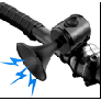 120dB IPX4 impermeabile campanello della bicicletta 300mAh a batteria clacson elettrico per Mountain/Road scooter bici clacson per adulti - Product Image 1