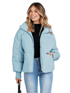 Nouvelle collection de vestes bouffantes respirantes avec logo personnalisé Manteau pour femmes avec design réversible grande taille - Product Image 4