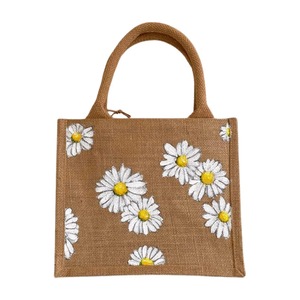 Most Demanded Geometric Pattern Jute Tote <b>Bag</b> Grocery <b>Bag</b> with Soft Handles Available forWorldwide Supply - Product Image 4