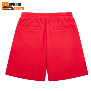 Pantalones cortos deportivos de algodón con logotipo personalizado OEM Streetwear, pantalones cortos de gimnasio para hombre de 5 pulgadas, pantalones cortos deportivos de felpa francesa para correr, pantalones cortos de sudadera para hombre. - Product Image 2