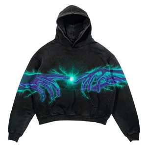 เสื้อฮู้ดดี้ผู้ชายพรีเมียมขายส่งแบบกำหนดเอง ผ้าฝ้าย 100% พิมพ์ลายลำลอง ผ้าฟลีซหนานุ่ม ซิปยาวเต็มตัว สำหรับฤดูหนาว - Product Image 2