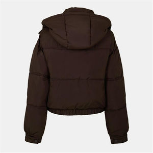 Chaqueta Acolchada con Capucha para Hombre, Color Marrón Chocolate, Alta Calidad, Invierno Cálido, Venta al Por Mayor OEM 2026 - Product Image 2