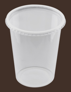 Clear Round Plastic Deli Cup With Lid 32 Oz Disposable <b>Takeaway</b> <b>Container</b> Microwave Safe - Product Image 4