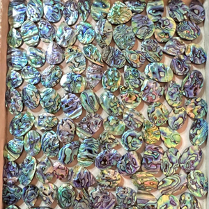 Natural Abalone Shell Carved Cabochon with Iridescent Color Play – Premium Jewelry Gemstone for Custom Design & Wholesale Bulk, - Product Image 1