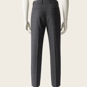 High Quality <b>Wool</b> Slim Fit Formal Office Trousers for Men Mid Waist Corduroy Fabric Breathable Quick Dry Casual Leisure Styles - Product Image 2