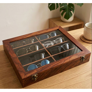 Caja de Madera para Coleccionistas de Relojes con Interior de Terciopelo, Solución de Almacenamiento y Exhibición de Relojes, Caja de Madera para Relojes con Cajón para Joyas - Product Image 6