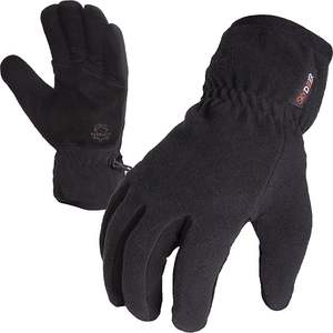 Guantes cálidos de piel de ciervo suave y forro polar térmico - Product Image 5