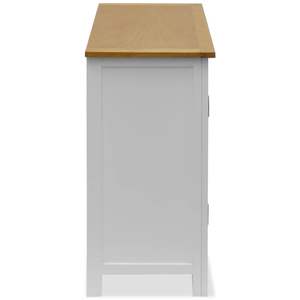 Vitrina Moderna Rectangular de Madera Maciza de Roble Blanco para Exhibición y Almacenamiento - Product Image 4