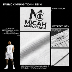 2026 Premium Quality Men Matching Oversized Set <b>Plain</b> <b>White</b> Sleeveless <b>Tee</b> And Shorts Casual Gym Sportswear Tracksuit - Product Image 5