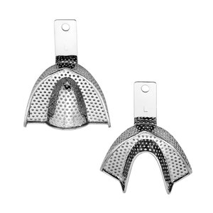ถาดพิมพ์ฟันสแตนเลสแบบแมนนวล ขายส่ง MOQ ต่ำ ใช้ซ้ำได้ คุณภาพพรีเมียม - Product Image 1