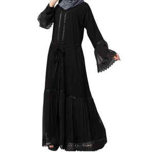 Nueva llegada: Abaya para damas, fabricada en fábrica, con diseño moderno, transpirable, ropa informal para todas las tallas, precio razonable. - Product Image 2