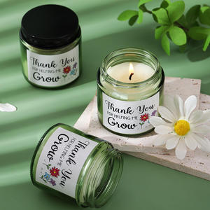 Velas de Soja Hechas a Mano Personalizadas, Set de Regalo Ecológico en Frasco de Vidrio, Aromaterapia, Elegante Regalo para Diwali - Product Image 4