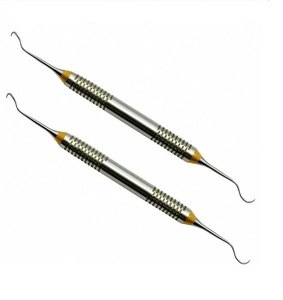 Herramientas Dentales de Doble Punta Ligeras, Tipo Sickle Scaler, de Acero Inoxidable Premium para Higiene Periodontal - Product Image 3