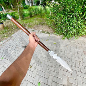 Lance viking forgée à la main - Lame en acier à haute teneur en carbone, manche en bois - Product Image 6