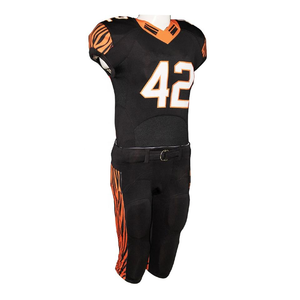 เสื้อฟุตบอลอเมริกัน RAPID SPORTS ระบายอากาศได้ดี แห้งเร็ว น้ำหนักเบา พิมพ์ลายแบบ Sublimation โพลีเอสเตอร์ 100% คอวี แขนสั้น - Product Image 6