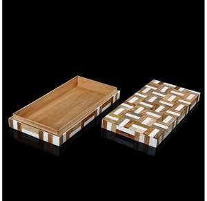 Cajas de Joyería de Resina de Lujo con Logotipo Personalizado Hecho a Mano, Organizador de Collares y Anillos Finos con Diseño Decorativo - Product Image 5