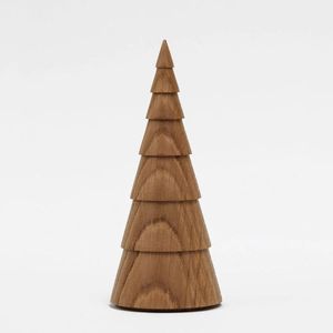 Natural Wooden Christmas <b>Tree</b> <b>Ornament</b> with Rustic Design for Christmas Table Centerpiece and Home Decoration - Product Image 2