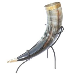 Chopes à bière tendance en corne polie grande taille avec support, motif animalier, pour fêtes d'anniversaire et bars - Product Image 1