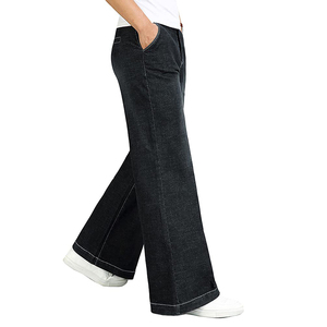 Heavyweight Vintage Acid Wash Black Denim Pants <b>Men</b> Trendy New Design Clothing Wear <b>Men</b> Flared Pant Breathable <b>Jeans</b> Pant - Product Image 2