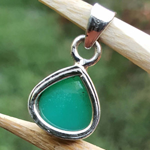 เครื่องประดับชั้นดีทำด้วยมือรูปหยดน้ำ925จี้เงินสเตอร์ลิงสีทองคริสโซเพรสสีเขียวออสเตรเลียการหมั้นแบบกลุ่ม - Product Image 6