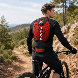Protection de cyclisme : Protège-dos rembourré, armure de protection respirante en polyester, réglable, souple, professionnelle pour adulte - Product Image 5