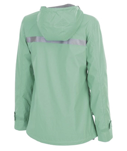 Veste de randonnée à capuche en softshell vert pour femme, imperméable, manches longues, coupe classique, longueur normale, en polyester, pour le printemps - Product Image 2