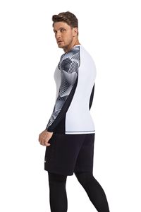 Custom Made Unisex Rashguard Sublimation UV Protection High Performance <b>Compression</b> Polyester Anti Rash Wholesale OEM Wholesale - Product Image 5