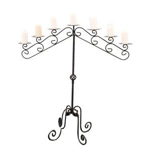 Candelabros de Hierro Forjado Estilo Rústico para Decoración de Hogar, Fiestas y Jardín, Juego de 2 Velas Decorativas Modelo BBCS1000 - Product Image 6