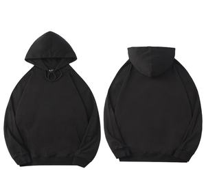 Sweats à capuche XS avec logo personnalisé pour hommes, sweatshirts avec impression sérigraphiée brodée et fermeture éclair en molleton uni pour l'hiver - Product Image 5