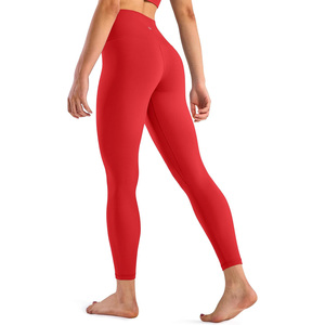 Custom Private Label Yoga Pants Women High Waist Workout <b>Leggings</b> <b>with</b> Side <b>Pockets</b> OEM Fitness Wear - Product Image 3
