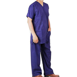 Comfortable Custom Made Hot Selling <b>Top</b> & Pants Breathable Lightweight Premium <b>Scrub</b> <b>Top</b> & Pants - Product Image 5