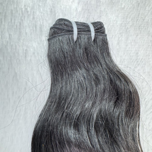 ผมต่อแบบเวฟ 100% ผมแท้  แบบเส้นเดียว  ชนิดเรมี่  สีดำธรรมชาติ  ขายส่ง - Product Image 1