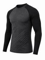Haut de bain à manches longues pour hommes, anti-UV UPF50+, respirant, en polyester, à blocs de couleur, séchage rapide, pour sports de plein air, vente en gros