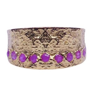 Wedding Wear 925 Sterling Silver Gold Plated Jewelry Ruby Gemstone Women Wear Classic <b>Couple</b> <b>Ring</b> - Product Image 4