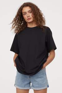 Camiseta lisa de verano para mujer, cuello redondo, manga corta, corte ajustado, informal, básica, versátil, ropa de calle, uso diario - Product Image 2