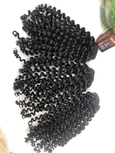 ผมเวอร์จินแท้ 100% จากเวียดนาม แบบสกินเวฟท์ สีดำธรรมชาติ สำหรับต่อผมแบบมัด  เย็บสองชั้นด้วยเครื่องจักร สำหรับผู้หญิง - Product Image 3