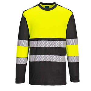 OEM Lightweight Safety Wear Hi Vis Long Sleeves T-<b>Shirts</b> <b>Worker</b> Reflective Safety Clothing Construction T-<b>Shirts</b> - Product Image 5
