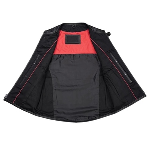 Chaleco Informal de Cuero Genuino para Hombre, Cuello Mao, Transpirable, Verano, Multibolsillos, Ropa de Trabajo, Fotografía, Pesca - Product Image 4