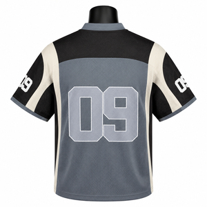 Camiseta de Fútbol de Malla Resistente, Diseño Personalizado Disponible, OEM, Patrón Mundial de Moda Personalizado, Camiseta Informal de Malla Estampada - Product Image 5