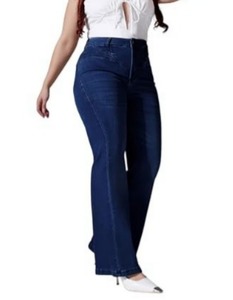 Abdul Royal World Export Women's <b>Boot</b> Cut Denim Jeans-Eco-Friendly Cotton Vintage Sexy Style Hand-Painted Design Ripped Details - Product Image 5