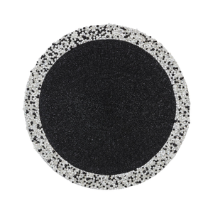 Manteles Individuales Redondos con Cuentas, Negros y Blancos, Modernos y Ecológicos, para Comedor, Caminos de Mesa con Cuentas - Product Image 6