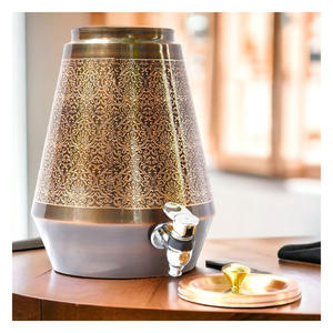 Handmade Hammered Copper Water <b>Cooler</b> with Leakproof Brass Tap for Traditional and Modern Luxury Use - Product Image 1