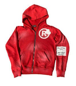 Ensemble Streetwear Premium Personnalisé Assorti – Sweat à Capuche Zippé Oversize en Coton Lourd Anti-Plis Orné de Strass et Motifs Graphiques - Product Image 4