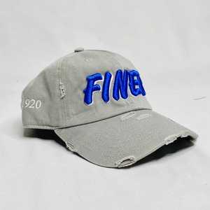 หมวกแก๊ป Zeta Phi Beta สีเทาฟอกแบบดิสเทรส ปักลายสีน้ำเงิน ปี 1920 หมวกเบสบอลสำหรับชมรมนักศึกษา สายปรับได้ สไตล์ลำลอง หมวกผู้หญิงทันสมัย - Product Image 2